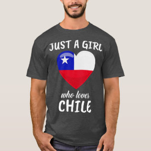 Nur ein Mädchen, das Chile Liebe T-Shirt