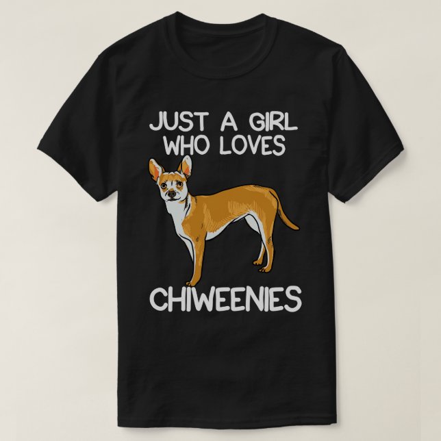 Nur ein Mädchen, das Chiweenies Liebe T-Shirt (Design vorne)