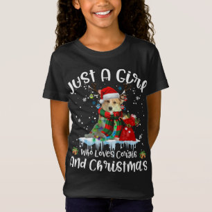 Nur ein Mädchen, das Corgi Lieben und Weihnachten  T-Shirt