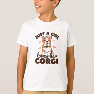 Nur ein Mädchen, das Corgis Lieben T-Shirt