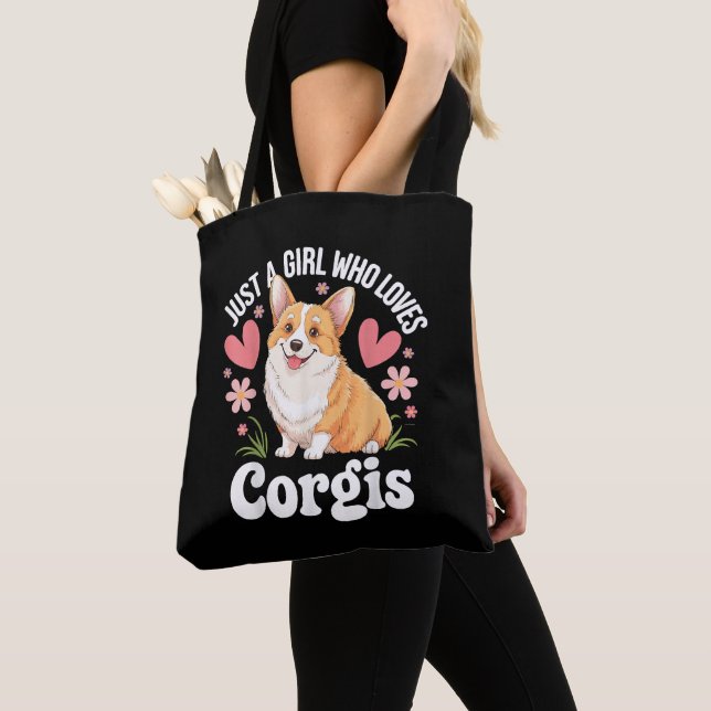 Nur ein Mädchen, das Corgis liebt (Von Nahem)