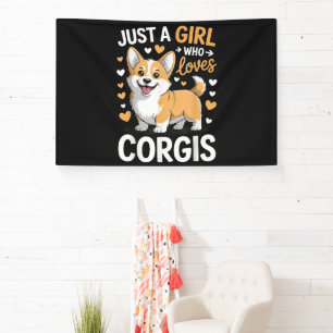 Nur ein Mädchen, das Corgis liebt Banner