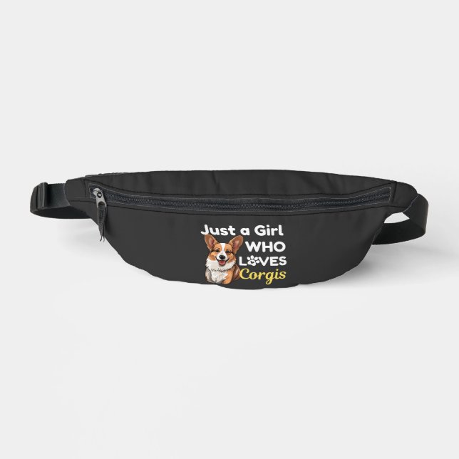 Nur ein Mädchen das Corgis liebt Bauchtasche (Vorderseite)