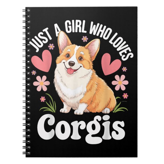 Nur ein Mädchen, das Corgis liebt Notizblock (Vorderseite)