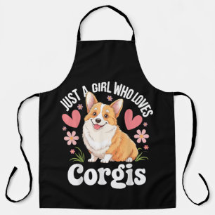 Nur ein Mädchen, das Corgis liebt Schürze