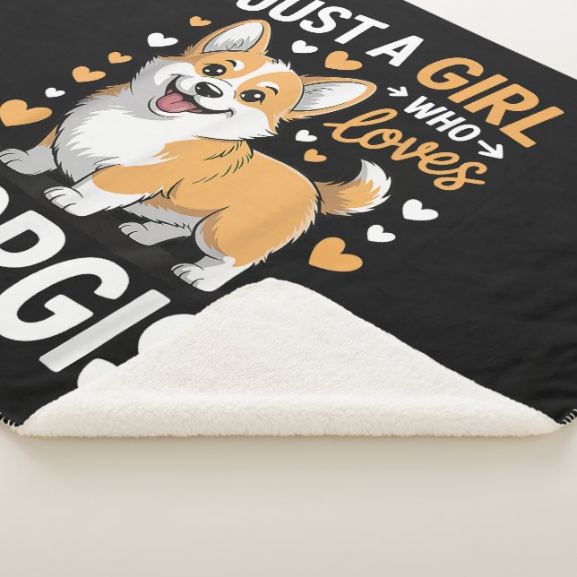 Nur ein Mädchen, das Corgis liebt Sherpadecke (3/4)