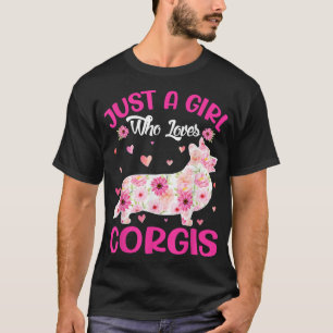 Nur ein Mädchen, das Corgis-Muttertag Liebe T-Shirt