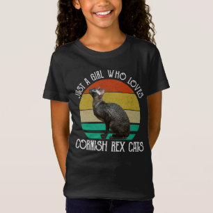 Nur ein Mädchen, das Cornish Rex Katzen liebt T-Shirt