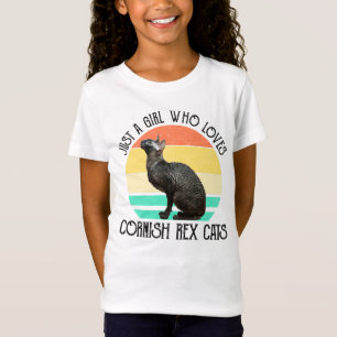 Nur ein Mädchen, das Cornish Rex Katzen liebt T-Shirt