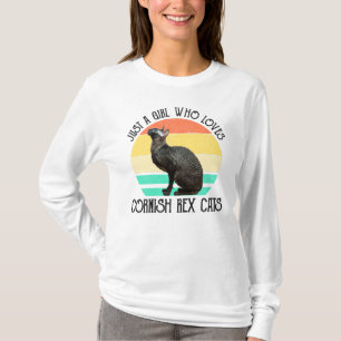 Nur ein Mädchen, das Cornish Rex Katzen liebt T-Shirt