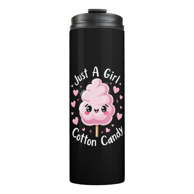 Nur ein Mädchen, das Cotton Candy Liebe Thermosbecher (Vorderseite)