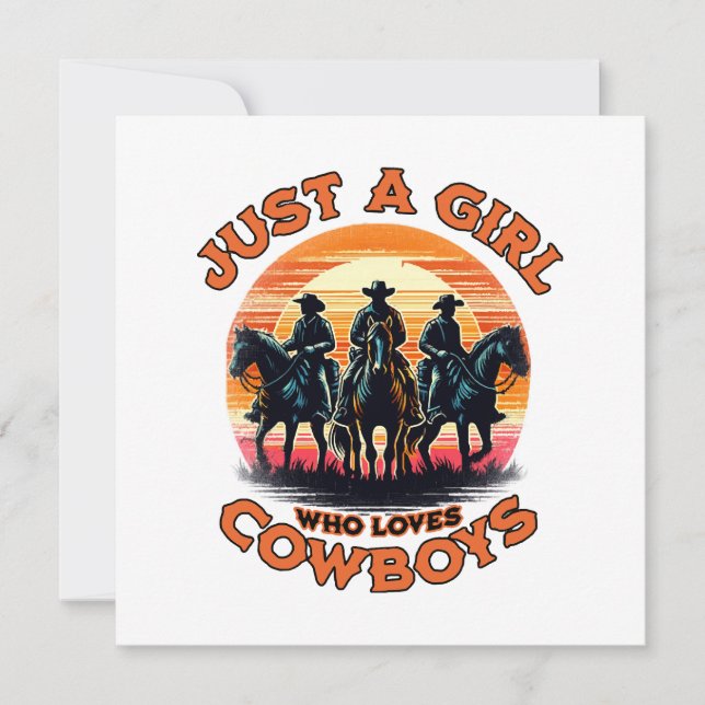 Nur ein Mädchen, das Cowboys Liebe (Vorderseite)