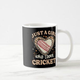 Nur ein Mädchen, das Cricket-Kuh-Druck Mädchen Kin Kaffeetasse