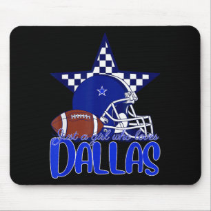 Nur ein Mädchen, das Dallas-Tee für Frauen Mutter Mousepad