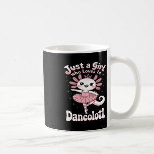Nur ein Mädchen, das Dancolotl Axolotl Liebe Girls Kaffeetasse