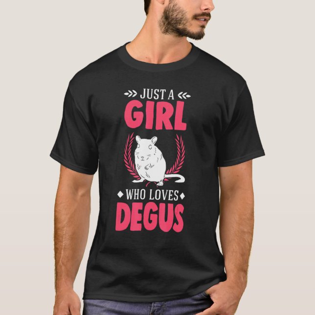 Nur ein Mädchen, das Degus Liebe T-Shirt (Vorderseite)