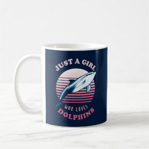 Nur ein Mädchen, das Delphine Liebe Kaffeetasse