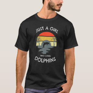 Nur ein Mädchen, das Delphine Lieben Delphine Dies T-Shirt