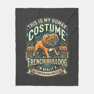 Nur ein Mädchen, das den Halloween-Postdienst-Hexe Fleecedecke