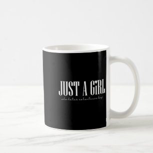 Nur ein Mädchen, das den Valentinstag hasst Single Kaffeetasse