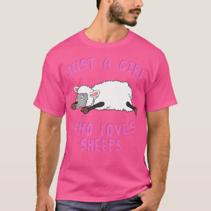 Nur ein Mädchen, das den weiblichen Tiergeist Lieb T-Shirt