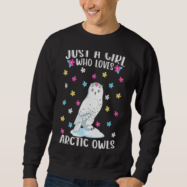 Nur ein Mädchen, das die Arktis Liebe, wls Funny O Sweatshirt (Vorderseite)