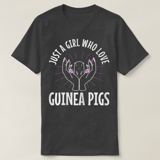 Nur ein Mädchen, das die Guinea der Liebe 824 schw T-Shirt (Design vorne)
