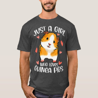 Nur ein Mädchen, das die Guinea Liebe Funny Premiu T-Shirt