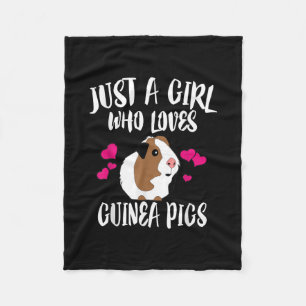Nur ein Mädchen, das die Guinea Liebe, schweine Gu Fleecedecke