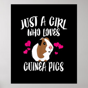 Nur ein Mädchen, das die Guinea Liebe, schweine Gu Poster