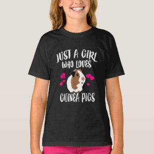 Nur ein Mädchen, das die Guinea Liebe, schweine Gu T-Shirt