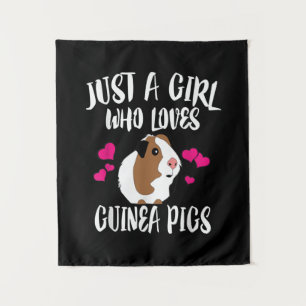 Nur ein Mädchen, das die Guinea Liebe, schweine Gu Wandteppich