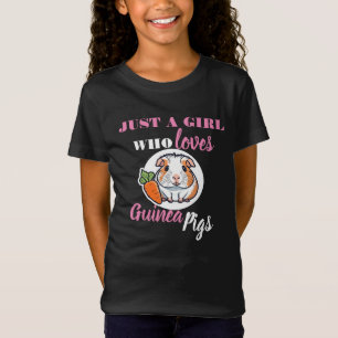 Nur ein Mädchen, das die Guinea Schweine Liebe, Sc T-Shirt