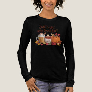 Nur ein Mädchen, das die herbstlichen Wohlfühl-Vib Tri-Blend Shirt