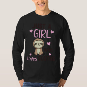Nur ein Mädchen, das die Niedliche Tiere Liebe hat T-Shirt