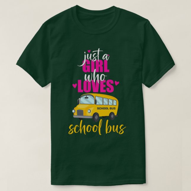 Nur ein Mädchen, das die Schule Liebe, fährt 6 T-Shirt (Design vorne)