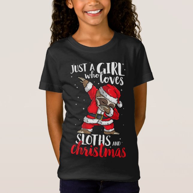 Nur ein Mädchen, das die Weihnachtsfrauen Niedlich T-Shirt (Vorderseite)