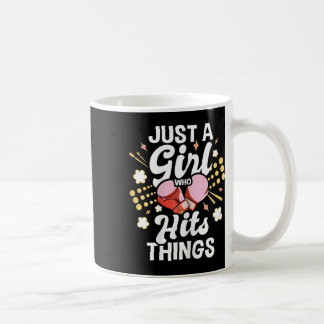 Nur ein Mädchen, das Dinge trifft - Kickboxen Kick Kaffeetasse