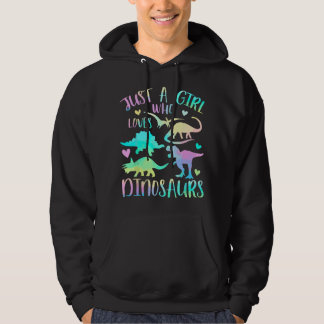 Nur ein Mädchen, das Dinosaurier liebt - Dinosauri Hoodie