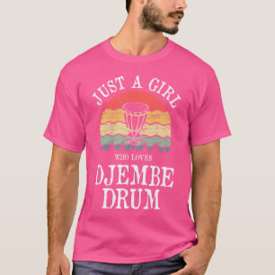 Nur ein Mädchen, das Djembe Drum Lieben T-Shirt