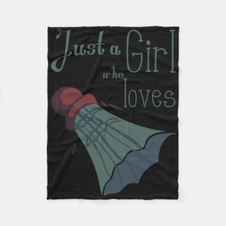 Nur ein Mädchen, das Dminton 1 Liebe Fleecedecke