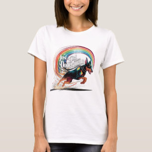 Nur ein Mädchen, das Dobermänner liebt T-Shirt