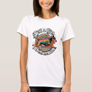 Nur ein Mädchen, das Dobermänner liebt T-Shirt
