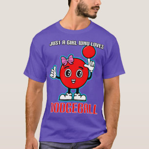 Nur ein Mädchen, das Dodgeball Lieben T-Shirt