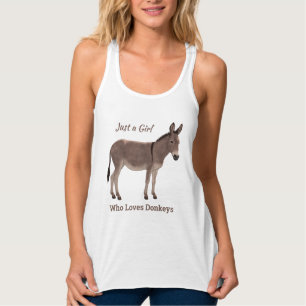 Nur ein Mädchen, das Donkeys Wild Burro Liebe Tank Top