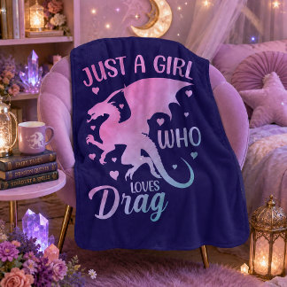 Nur ein Mädchen, das Drachen liebt - Fantasy-Drach Sherpadecke