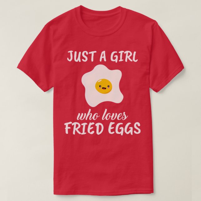 Nur ein Mädchen, das Eier Liebe T-Shirt (Design vorne)