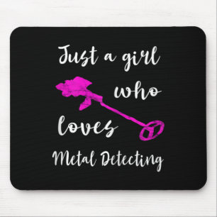 Nur ein Mädchen, das eine Metalldetektorschleuse L Mousepad
