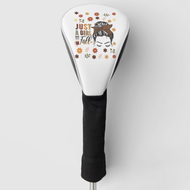 Nur ein Mädchen, das einen Fall Liebe Golf Headcover (Vorderseite)