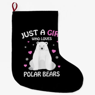 Nur ein Mädchen, das Eisbären Liebe, Girls Polar B Großer Weihnachtsstrumpf